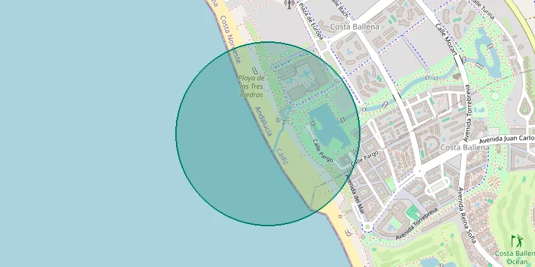 Mapa de la zona aproximada del inmueble en Chipiona